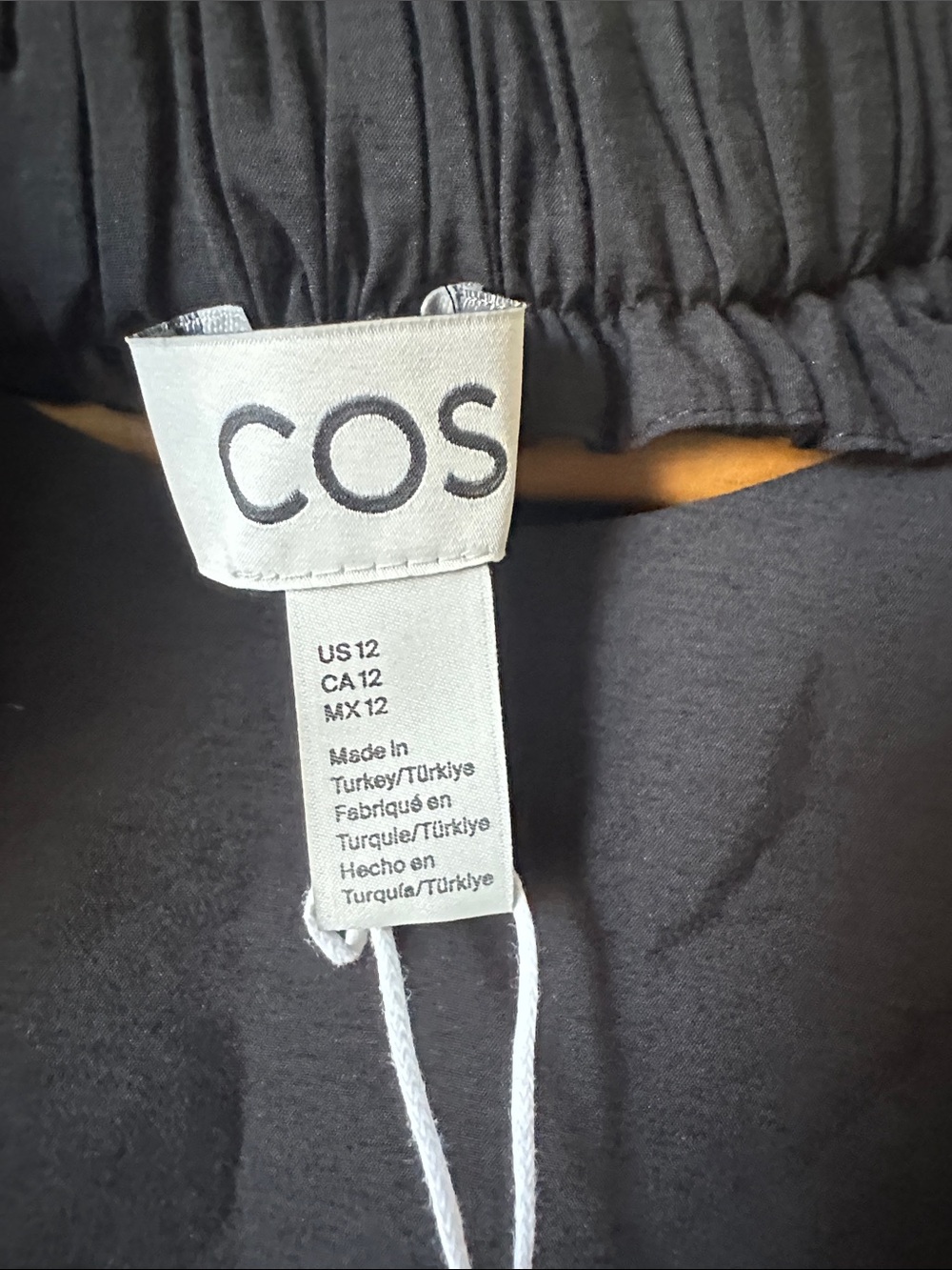 COS Black Sleeveless Midi Dress with High Neck and pockets - Picture 10 of 11